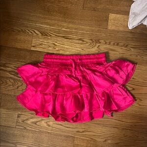 Cake for Dinner Vibrant Pink Ruffled Skirt